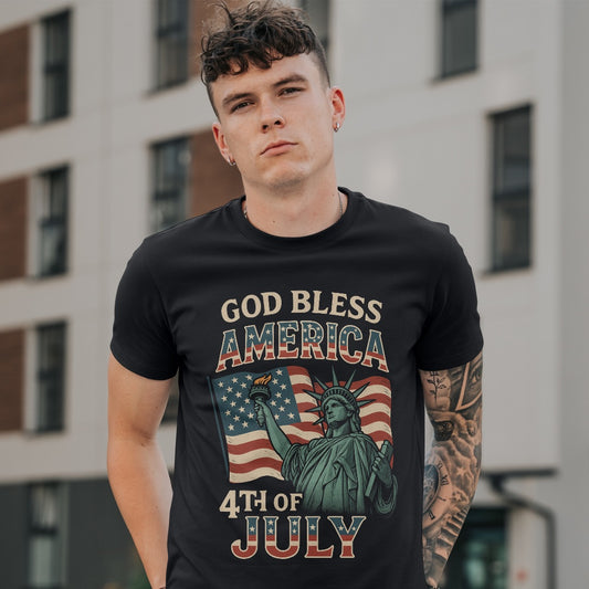 God Bless America Softstyle T-Shirt
