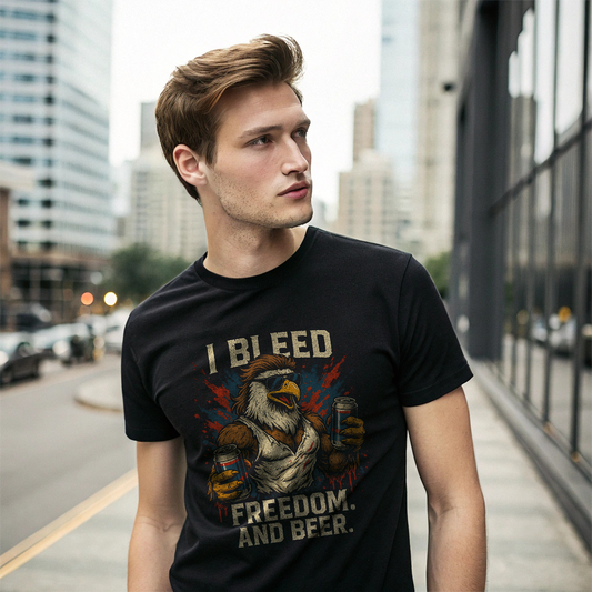 I Bleed Freedom and Beer T-Shirt